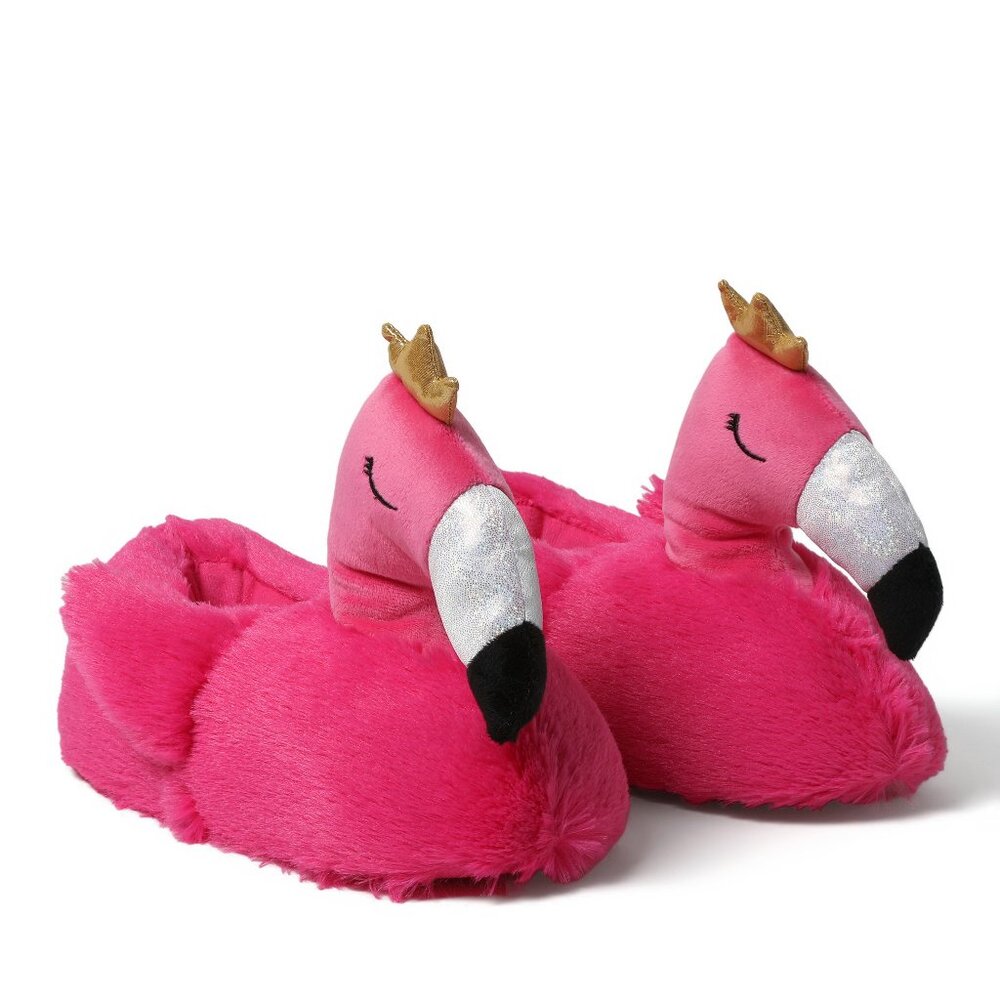 Dearfoams - Cozyfoams Overstuffed Flamingo Closed Back Slipper - LG